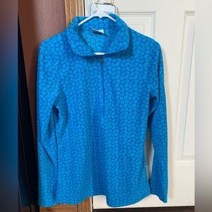 Blue Columbia Quarter Zip Fleece Pullover